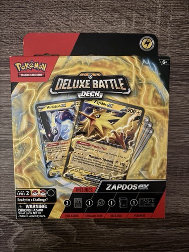(NEW) Pokémon Deluxe Battle Deck ZAPDOS EX