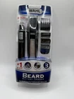 NEW Wahl Beard Trimmer Kit Bonus Nose Ear Brow Trimmer 5537-1801 Battery