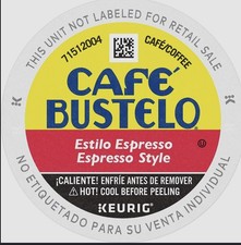 Café Bustelo Espresso Style Dark Roast K-Cup...