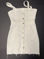 Forever 21 White Denim Dress Size Large