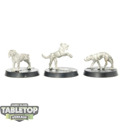 HdR Figuren - Gut - 3x Farmer Maggot's Hounds - unbemalt
