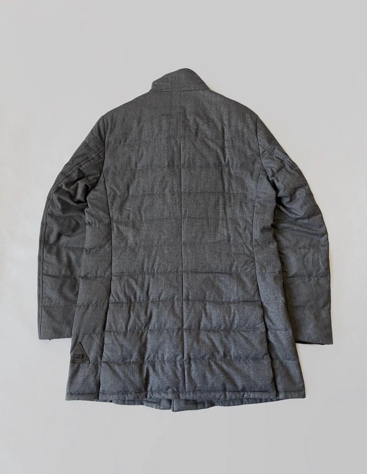 Moncler Gray wool/down zip coat/jacket Man size 3 - Image 4 of 4