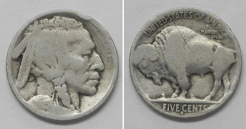 X6961  1915-S Buffalo Nickel 5c, Good