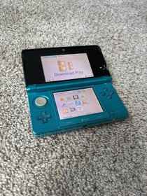 Nintendo 3DS Aqua blue,  region free / Charger SD card from US, CFW Luma 3DS