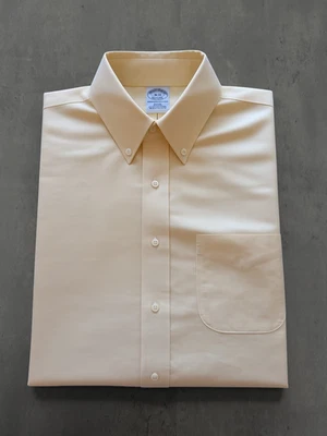Brooks Brothers 1818 Shirt chemise - Size L- Color: yellow taille L jaune (e26) - Photo 1/4