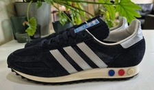 ADIDAS L.A TRAINER OG ORIGINALS. MENS SIZE 9 UK TRAINERS. BLUE/SIL/WHT *2016*