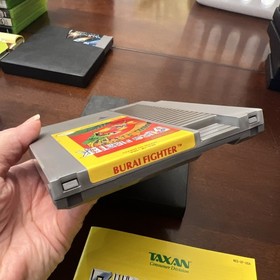 NES Burai Fighter, 1990 probado, due&ntilde;o original. Cartucho/Funda/Manual 