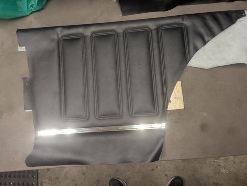 Pair New Repo 1968 Skylark Rear Door Panels Unassembled Black 68 - Picture 8 of 11