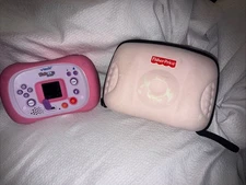 VTech Kidzoom Camera Untested With VTG Fisher Price Camera Zip Case Lot Of 2