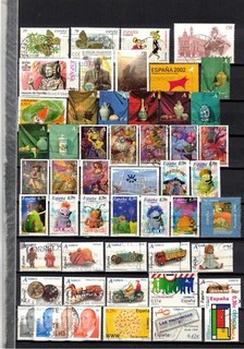 Spain Lot Stamped (142) Values After 2000