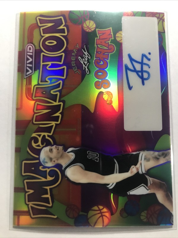 Jeremy Sochan 2023 Leaf Vivid “IMAGINATION” ROOKIE RC AUTO HOLO SSP SPURS /10