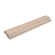 50pcs Square Wooden Dowel Rods - 11.8x0.16Inch Balsa Wood Sticks for Crafts -