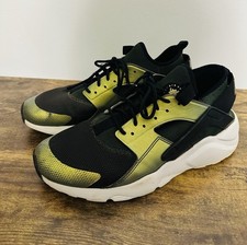 Men's Nike Air Huarache Run Ultra SE Sequoia/Metallic Green Sneakers Sz 10,5