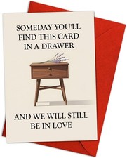 Funny Anniversary Card for Boyfriend Girlfriend, Romantic Valentines Day Card fo