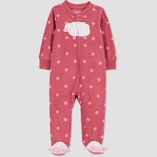 Carter's Just One You  Baby Sheep Fleece Sleep N' Play - Pink - Tags On
