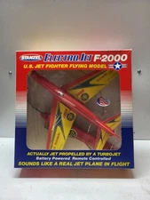 Vintage 1960s Victor Stanzel ELECTRO JET Tiger Fighting Plane Battery Power NIB