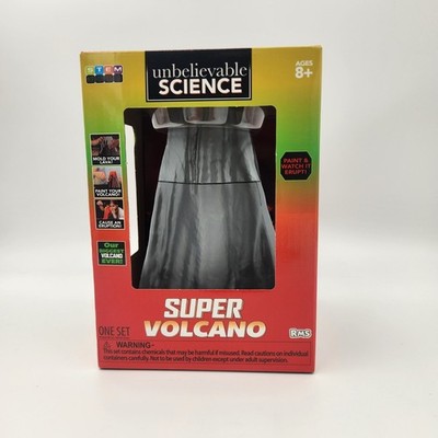 Unbelievable Science Super Volcano STEM Kit RMS Kids Ages 8+ Mold Paint Erupt