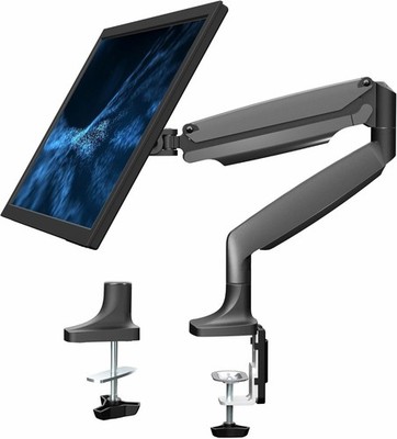 [Beschreibung lesen] VIVO Premium Aluminium höhenverstellbarer Einzelmonitor klappbar