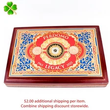 Perdomo Gran Belicoso Nicaraguan Shade Wood Cigar Box 10.75" x 7.25" x 1.5"