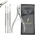 Toe Nail Clippers Black File Ingrown Toenail Tools For Thick Nails UK