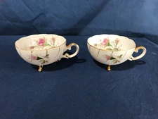 Set of 2 Vintage Demitasse Footed Tea Cups From Ucagco China Made in Japan