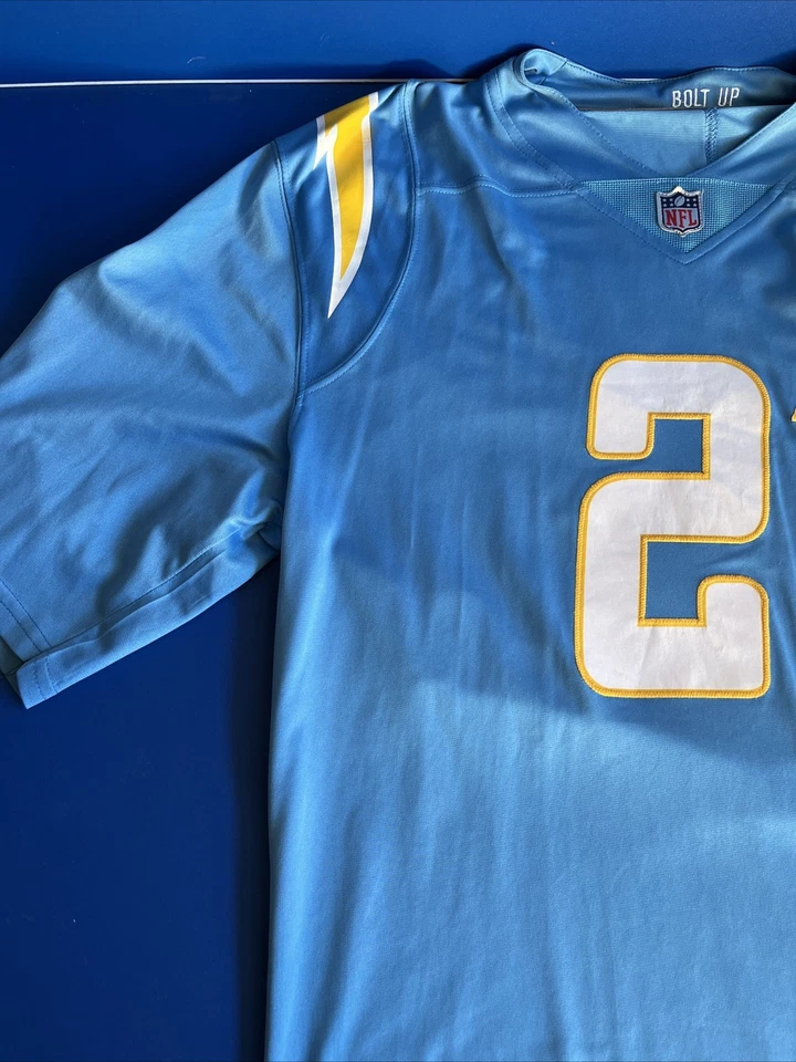Camiseta LaDainian Tomlinson San Deigo Chargers Nike 3 XL Cosida Azul Polvo Foto 3 de 4