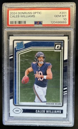 2024 Donruss Optic Caleb Williams Rated Rookie #201 Bears PSA 10