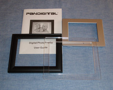 Pandigital Replacement Photo Frames: Black, Clear  7" Silver Front  User Guide