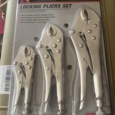 Performance Tool Lock Grip Pliers Set - 3-Piece W1107DB