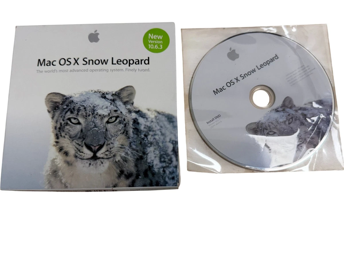 Apple Apple Mac OS X 10.6, Snow Leopard Retail Operating System