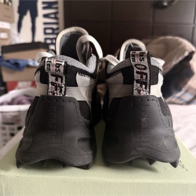 Off-White ODSY-1000 Men's Low Top Lace Up Athletic Sneakers Black/White