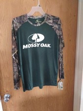 Men s Mossy Oak Long Sleeve Shirt Size Medium, Camo Sleeves