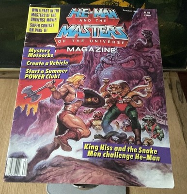 He-Man Masters of the Universe Magazine Summer (1986) - Poster Still Attached