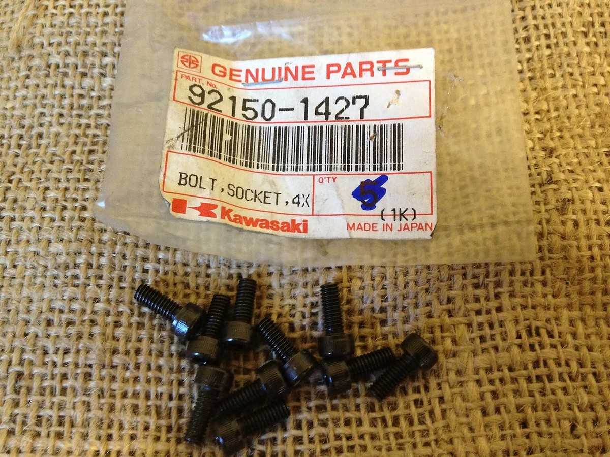 NOS Kawasaki Socket Bolt QTY 10 1991 - 1996 ZX750 Ninja 92150-1427