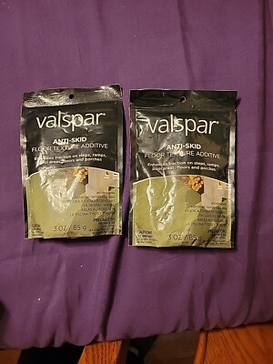 2 Packs Of Valspar Anti-Skid Floor Texture Additive 3 oz Bag 
