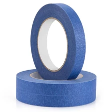 Premium Blue Painters Tape 3 Rolls, 180 Yards Total