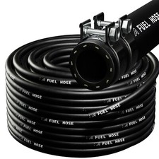 E10 RUBBER REINFORCED FUEL HOSE PIPE ENGINES OIL UNLEADED OPTIONAL CLIPS