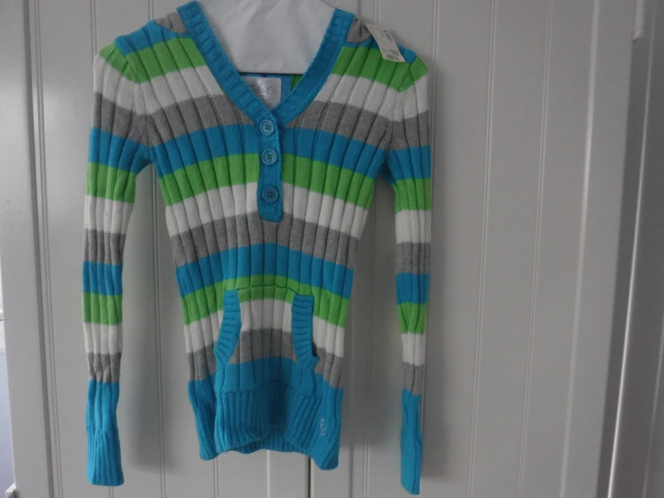 Suéter con capucha para niñas con bolsillos delanteros de Justice talla 14 Foto 2 de 4