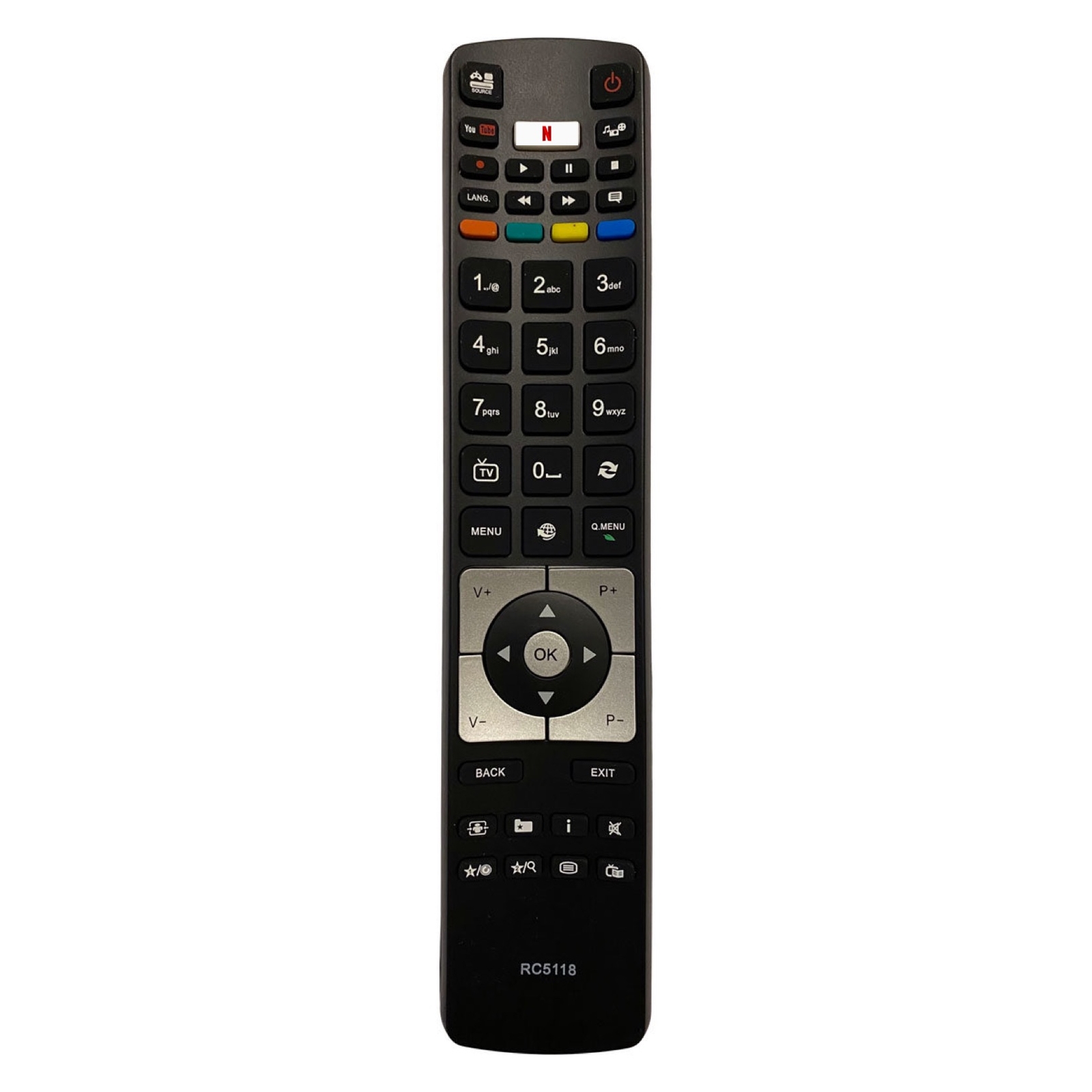 Thumbnail - Ersatz Tv Fernbedienung Für Telefunken Celed55b3 Fernseher