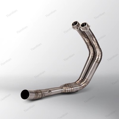 Titanium Alloy Exhaust Header Link Pipe For Yamaha MT07 FZ07 FZ700