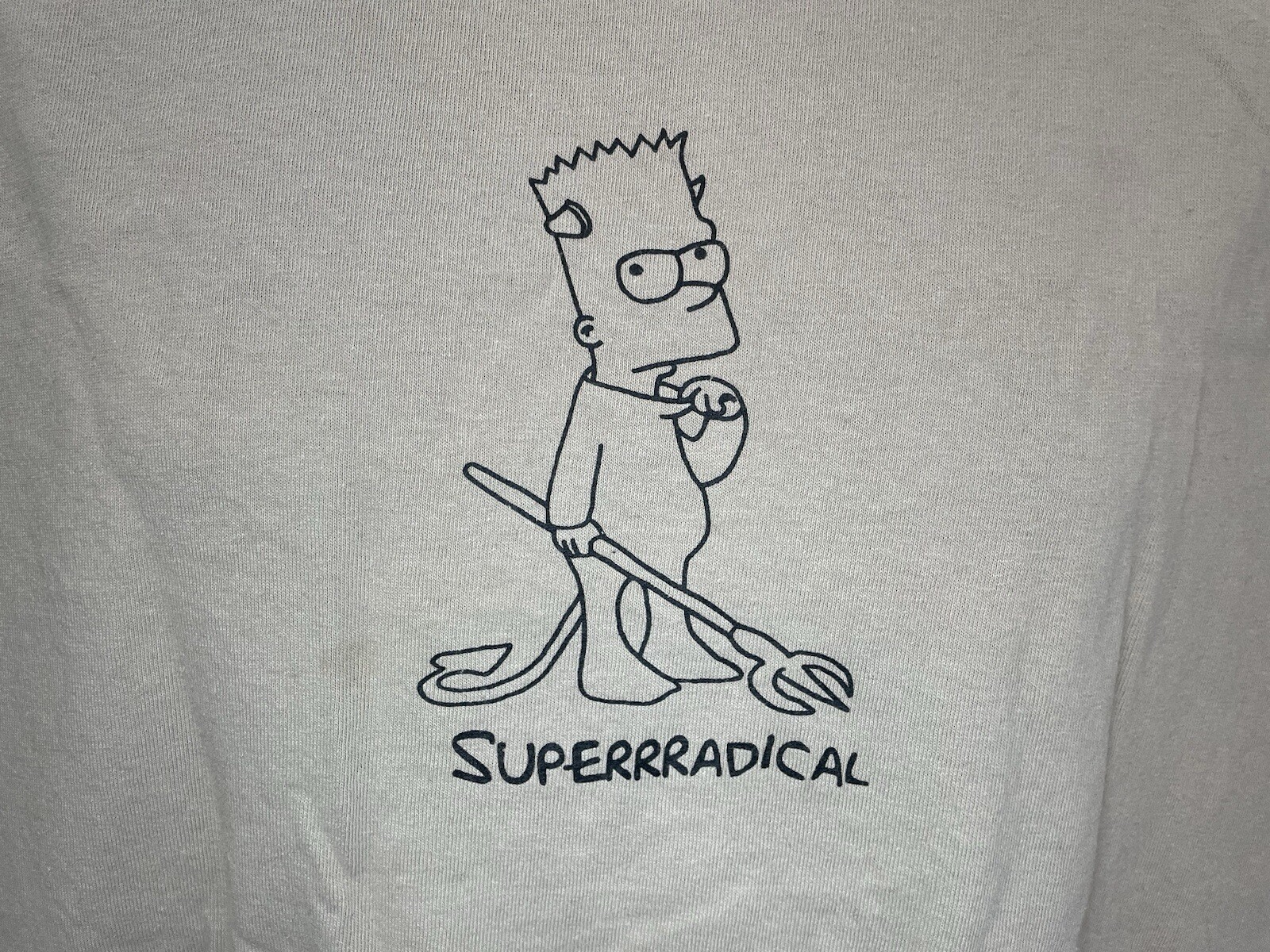 SuperrRadical Large Brown Devil BART Simpson T Sh… - image 3