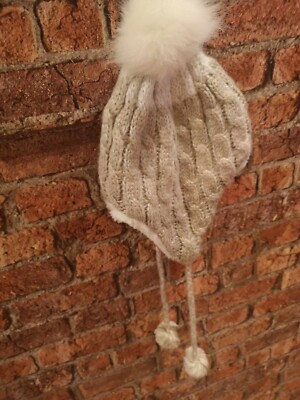 BNWT LOVELY LADIES ONE SIZE WINTER HAT, FUR INNER FROM PRIMARK