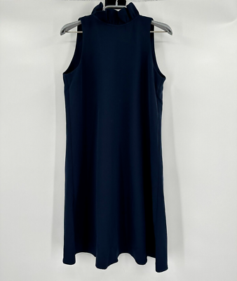Tuckernuck Navy Blue Blythe Dress XL Sleeveless Ruffle Collar Bow Cocktail  Party | eBay