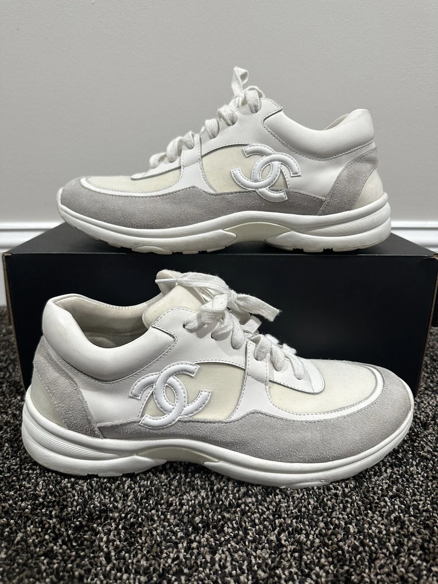 Grey chanel deals sneakers