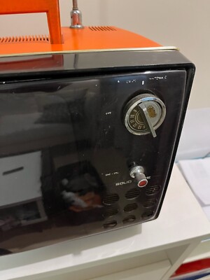 TV RETRO HITACHI KIKO SOLID STATE 1970s MADE IN ARGENTINA ORANGE