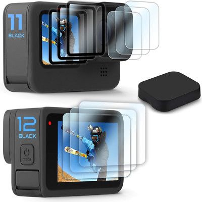 10PCS Screen Protector for Go Pro Hero 12/Hero 11/Hero 10/Hero 9 Black,3 Pack Ul