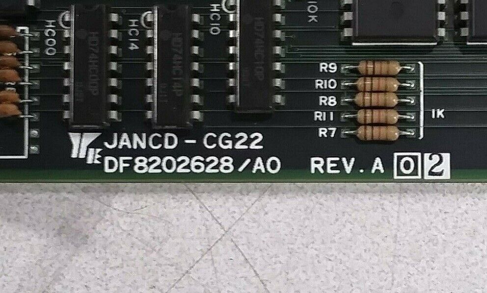 1 USED YASKAWA JANCD-CG22 DF802628/A0 REV A02 CNC BOARD 1 USED YASKAWA JANCD-CG22 DF802628/A0 REV A02 CNC BOARD