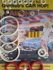 FLIPPER-  CAR HOP- GOTTLIEB -KIT ELASTIQUE-DOIGT DE FLIPPER ROUGE