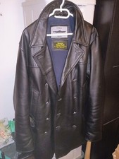 Noble House Herren U-Boot Mantel Lederjacke R...
