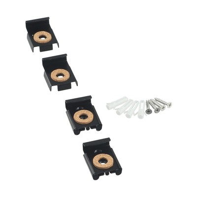 Frameless Bathroom Mirror Glass Wall-Mounting Fixing Kit Hardware-With Screws